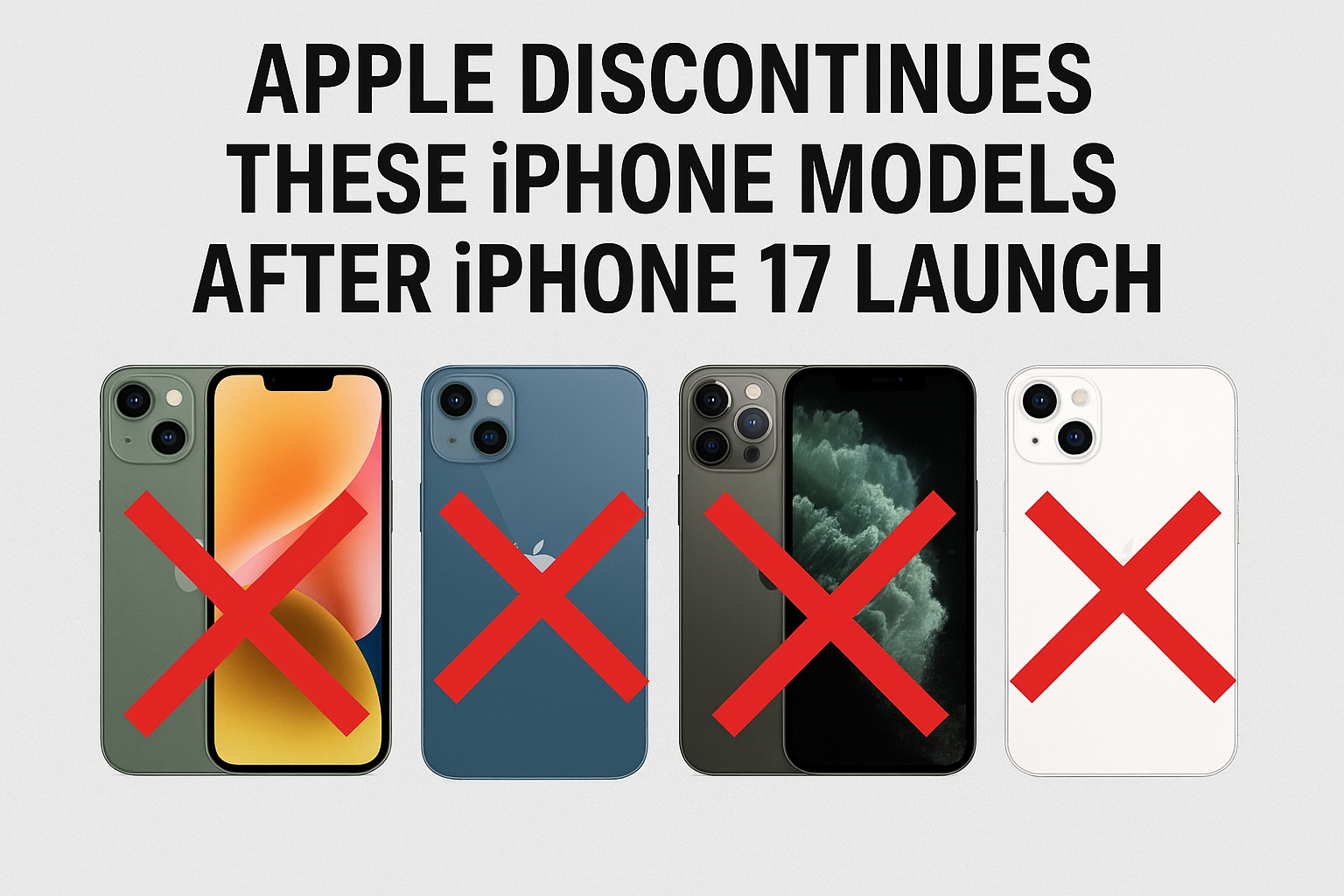 Apple Discontinues These iPhone Models After iPhone 17 Launch