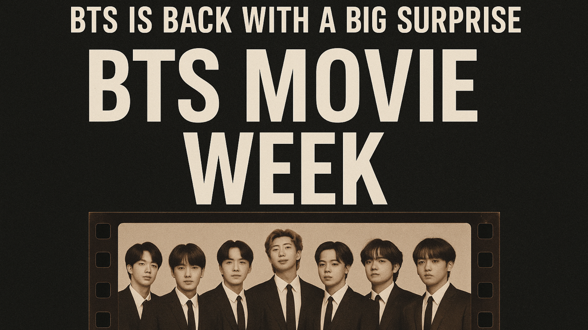 BTS is Back with a Big Surprise BTS Movie Week!