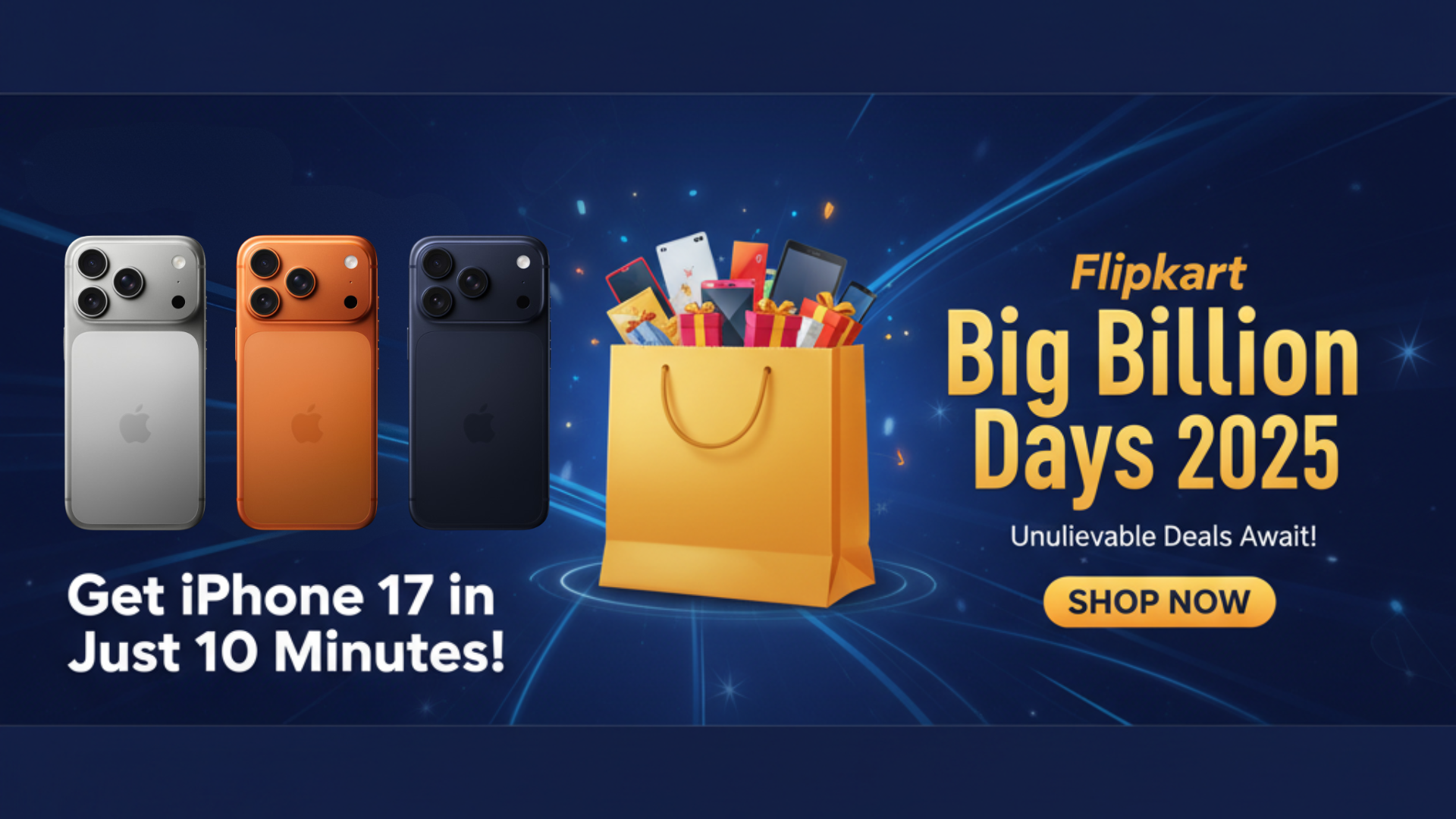 Flipkart Big Billion Days 2025: Get iPhone 17 in Just 10 Minutes!