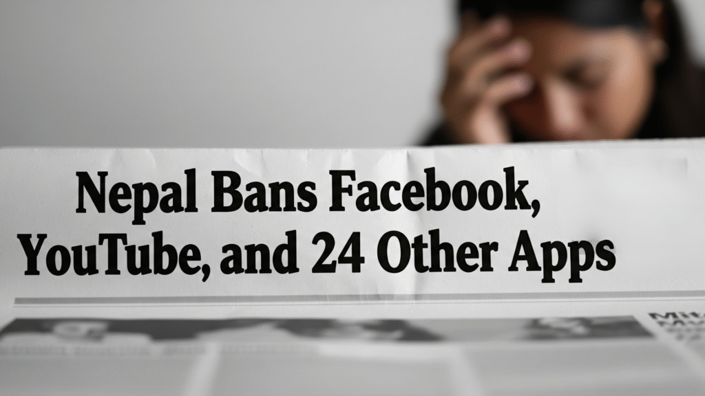 Nepal Bans Facebook, YouTube
