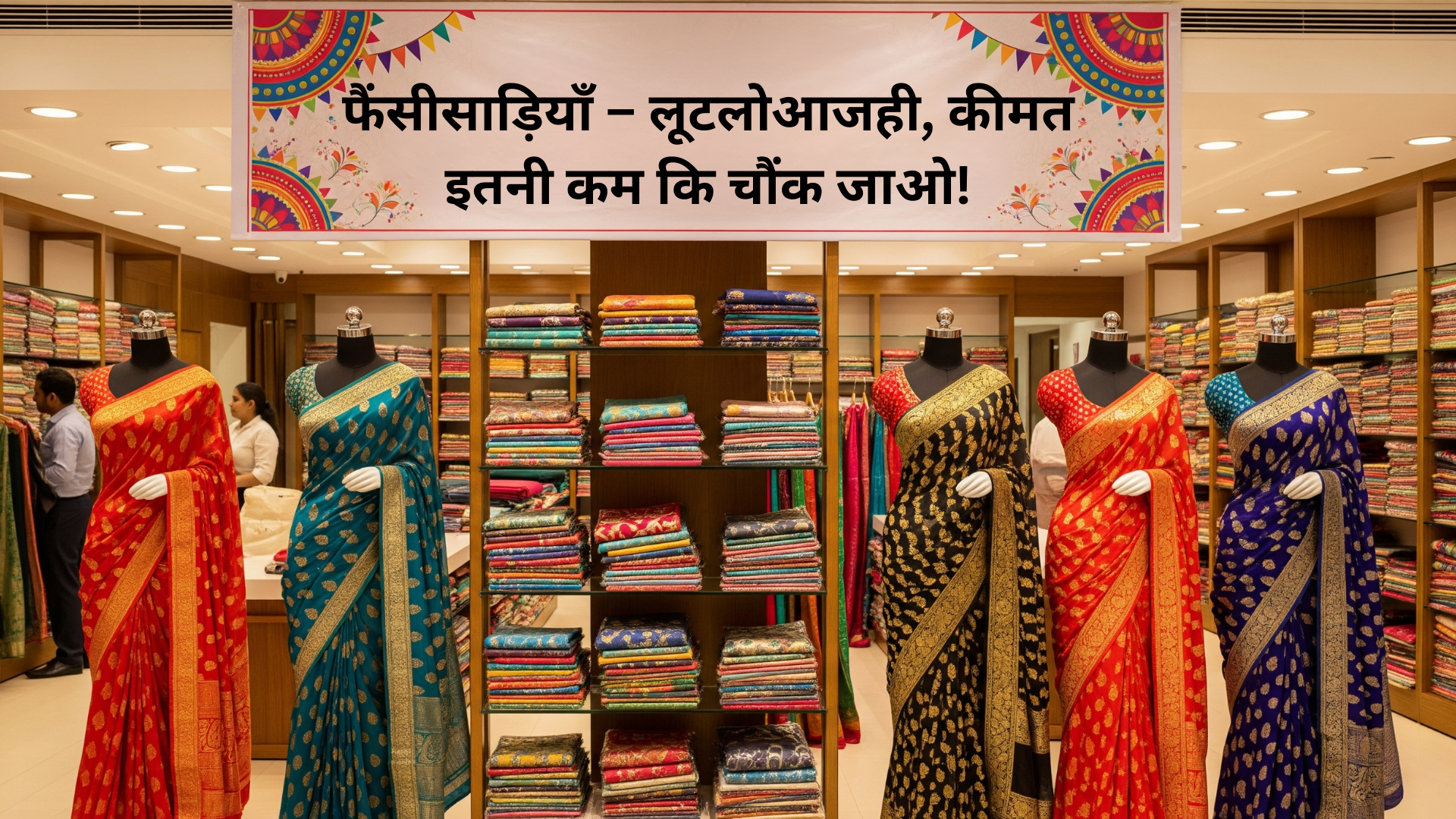 फैंसीसाड़ियाँ – लूटलोआजही, कीमत इतनी कम कि चौंक जाओ!