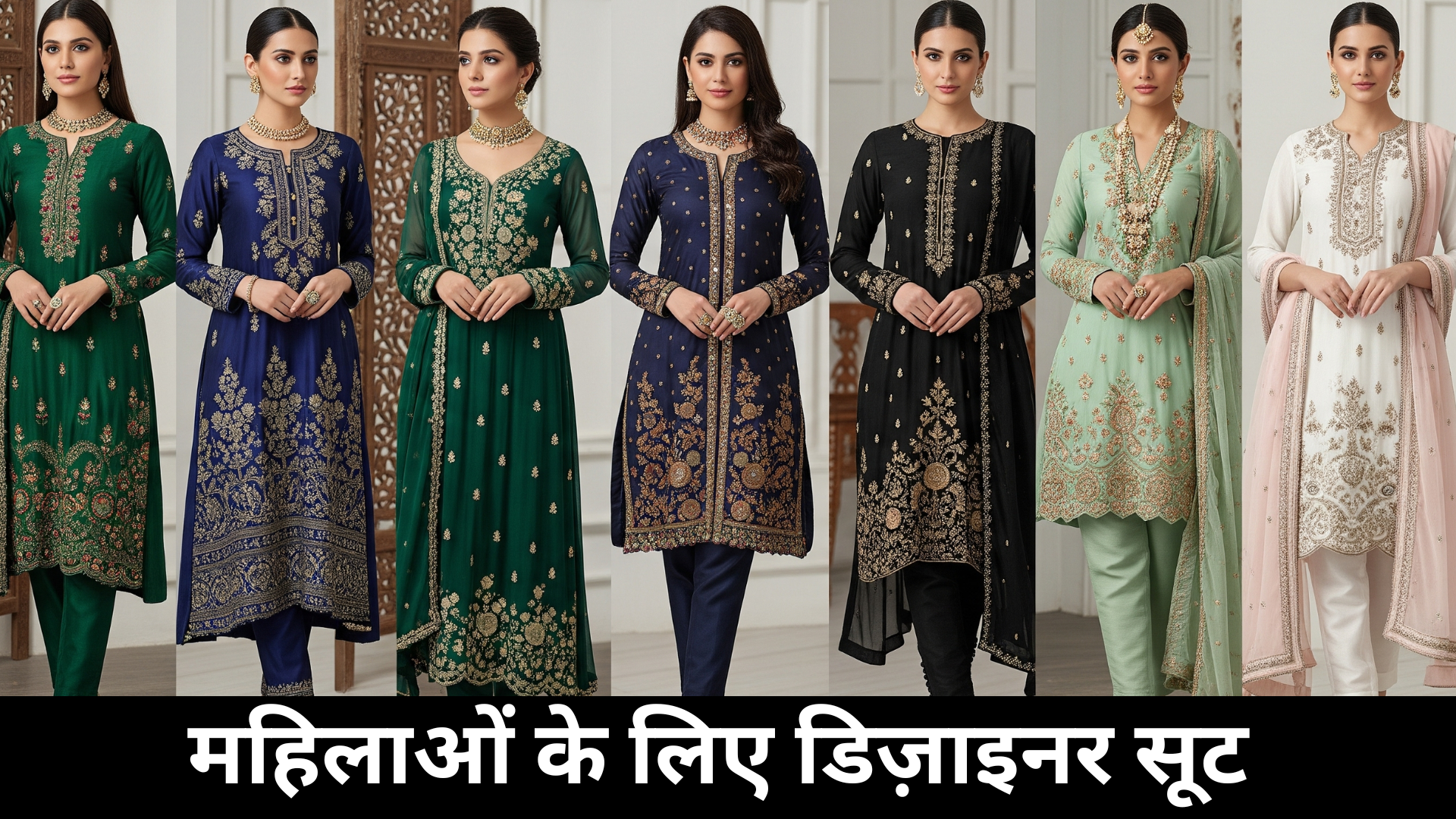 महिलाओं के लिए डिज़ाइनर सूट