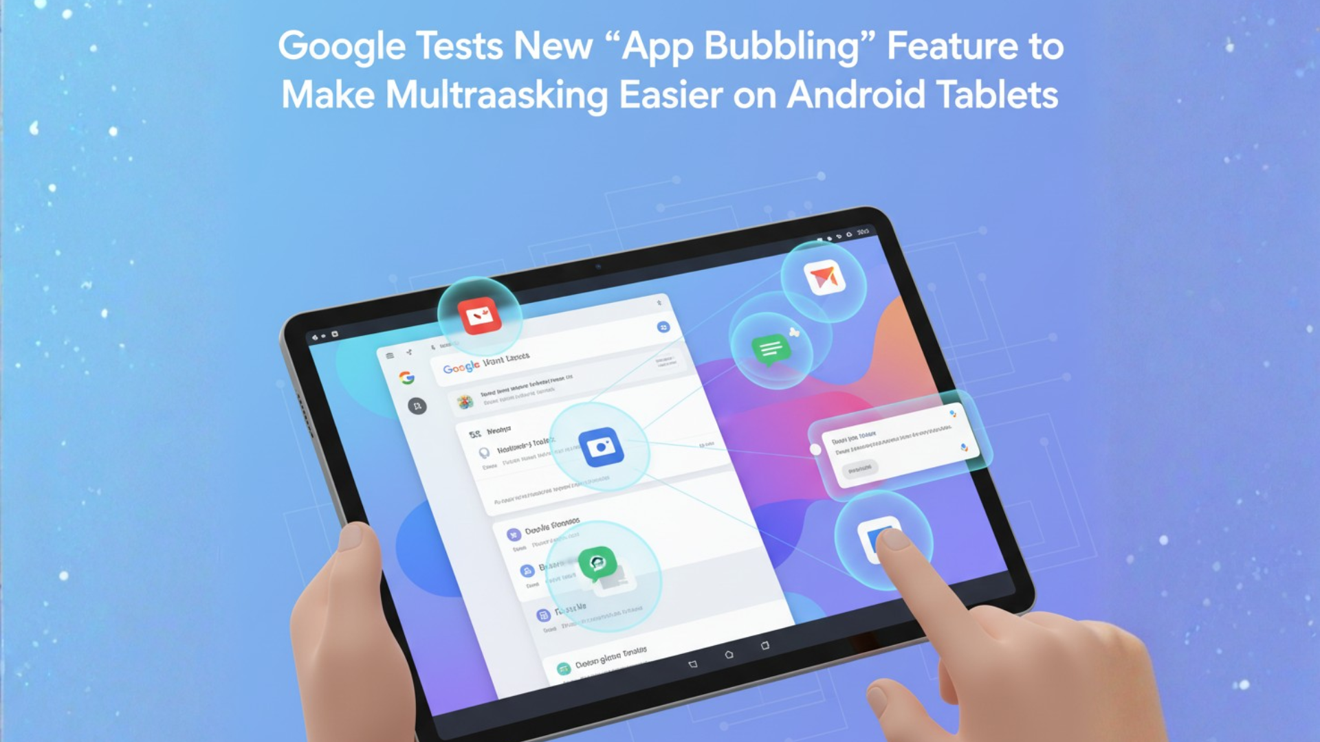 Google Tests New “App Bubbling” Feature to Make Multitasking Easier on Android Tablets.