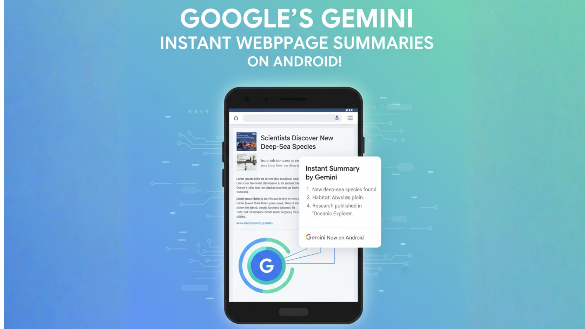 Google’s Gemini Now Summarizes Webpages Instantly on Android!