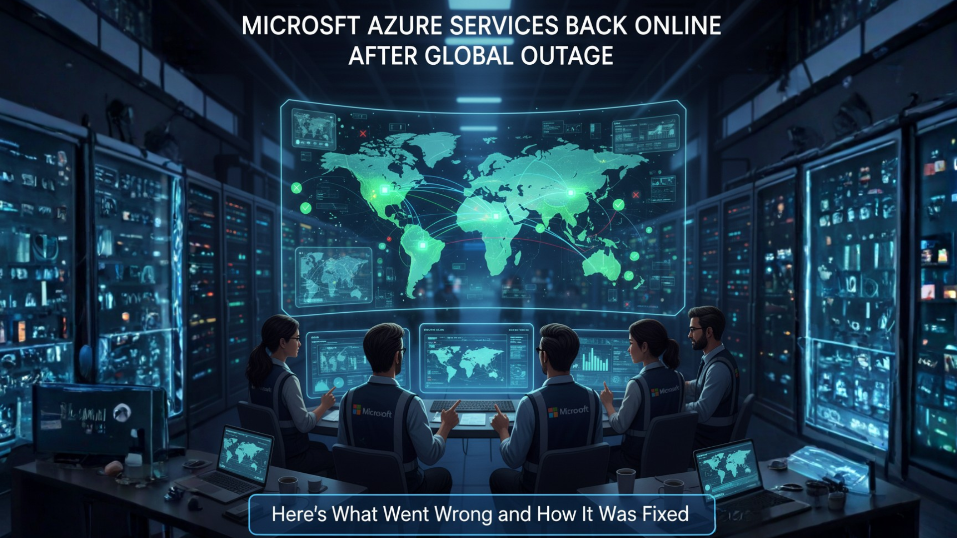 Microsoft Azure Services Back Online After Global Outage Here’s What Went Wrong and How It Was Fixed.