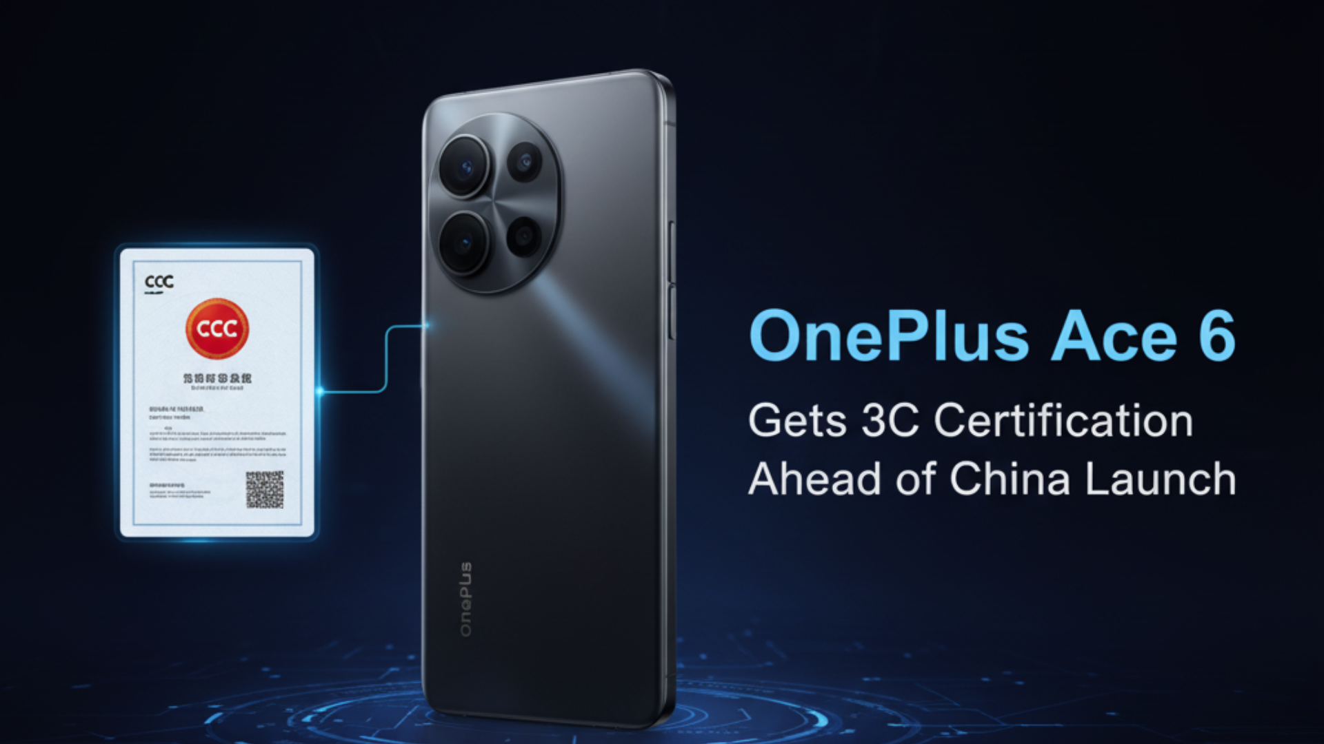 OnePlus Ace 6 Gets 3C Certification Ahead of China Launch