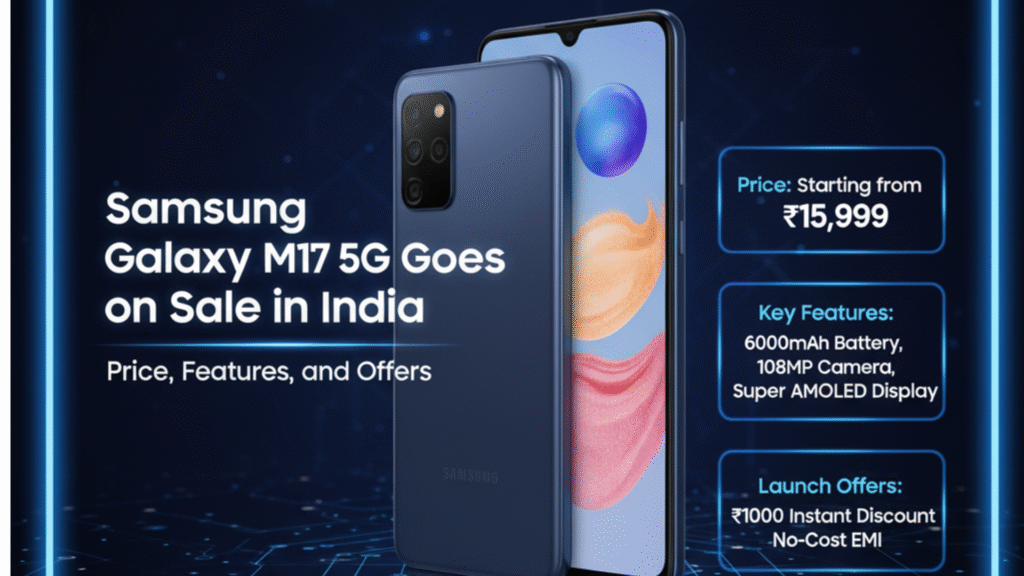 Samsung Galaxy M17 5G Goes on Sale in India Price, Features, and Offers.