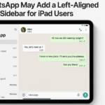 WhatsApp May Add a Left-Aligned Sidebar for iPad Users.