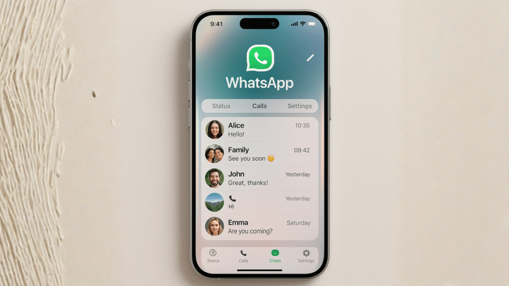 WhatsApp’s New Liquid Glass Design