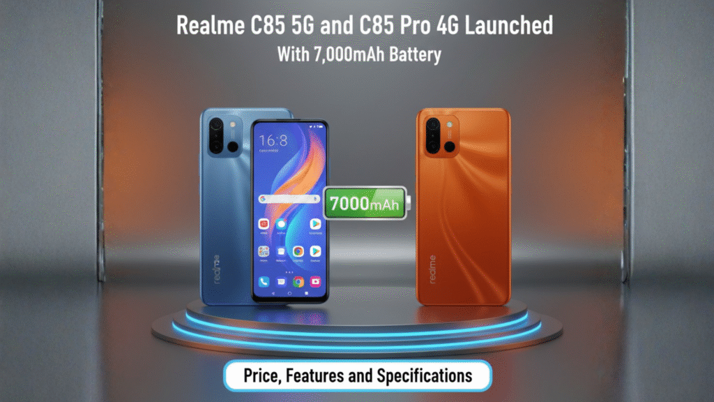 Realme C85 5G and C85 Pro 4G Launched With 7,000mAh Battery — Price, Features and Specifications
