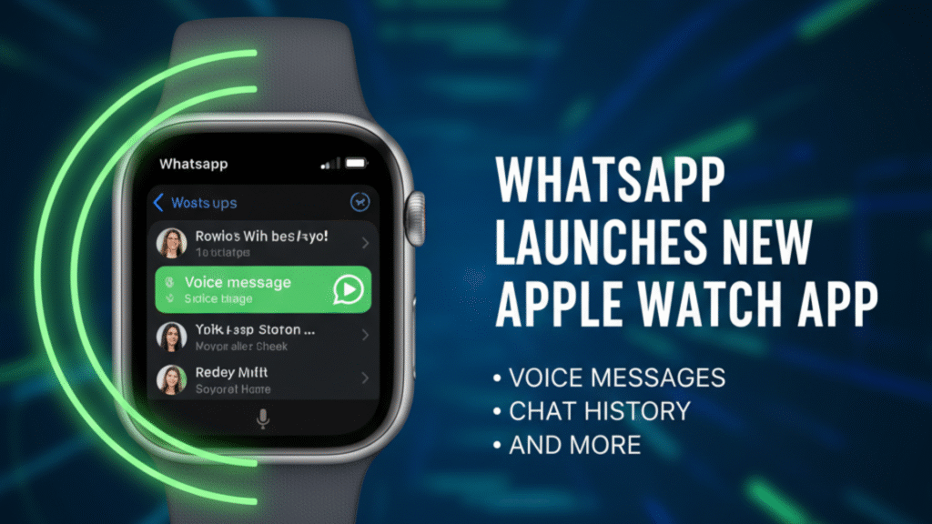 WhatsApp Launches New Apple Watch App Voice Messages, Chat History, and More