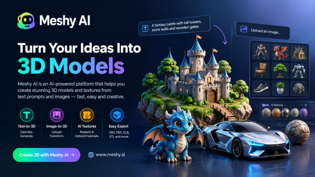 Meshy AI: The Ultimate AI Tool for 3D Model Generation